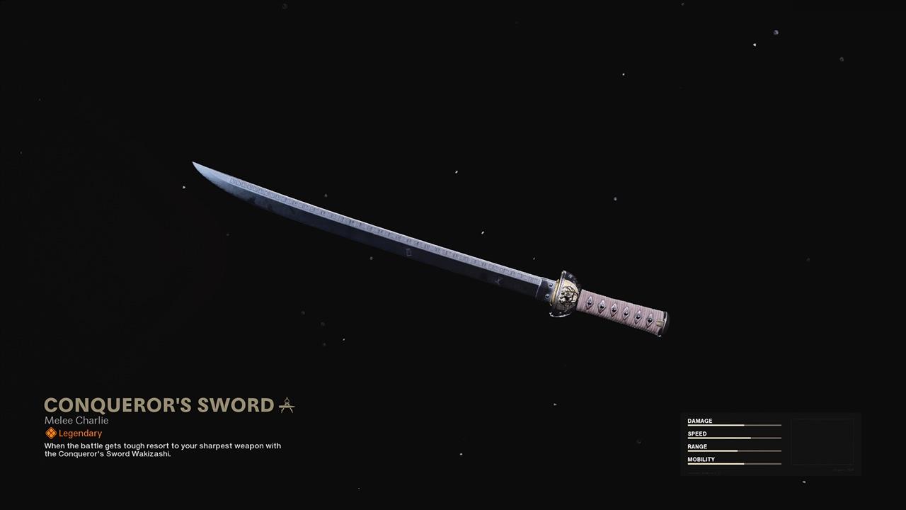 Conqueror's Sword - COD Warzone and Black Ops Cold War Weapon Blueprint | Call of Duty Conqueror's Sword - COD Warzone and Black Ops Cold War Weapon Blueprint | Call of Duty