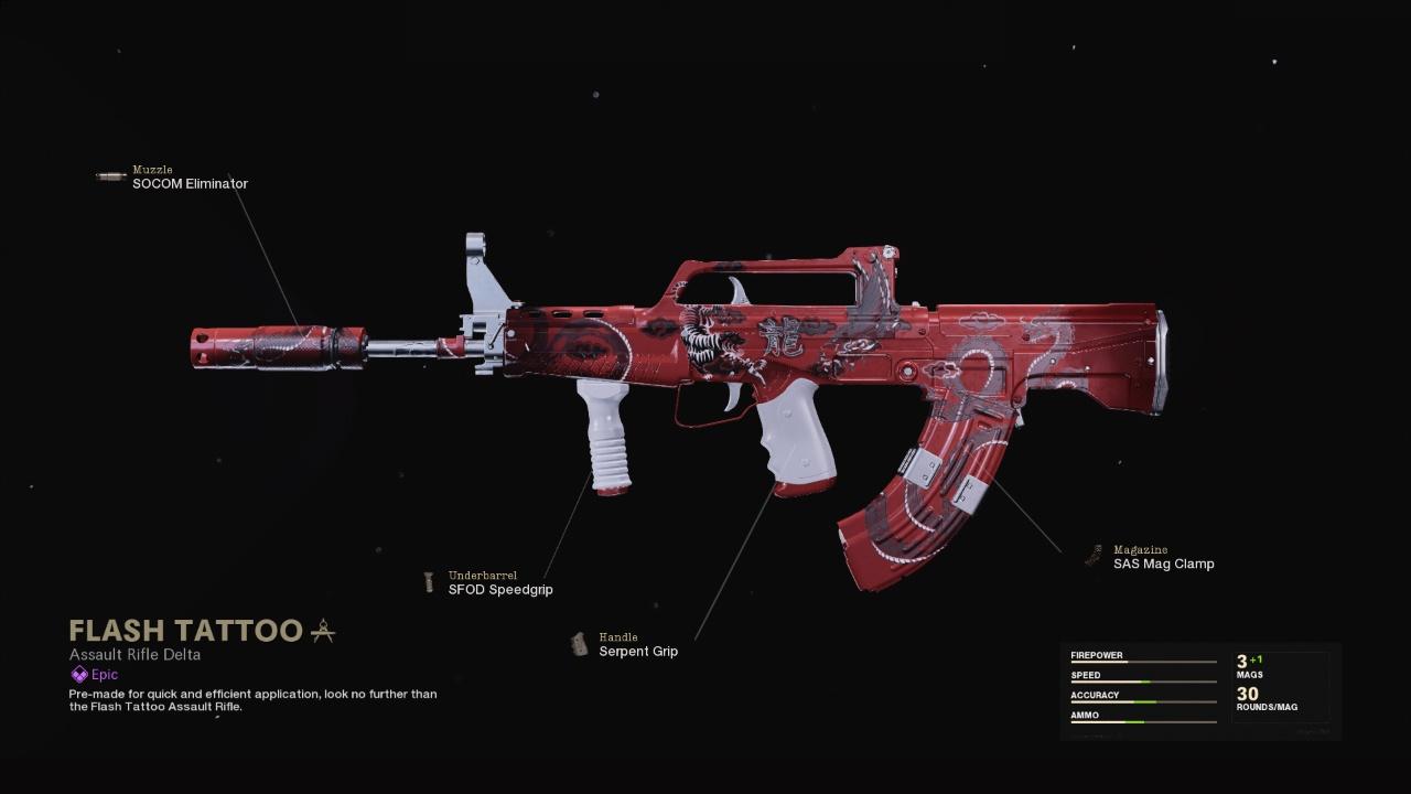 Flash Tattoo - COD Warzone and Black Ops Cold War Weapon Blueprint | Call of Duty Flash Tattoo - COD Warzone and Black Ops Cold War Weapon Blueprint | Call of Duty