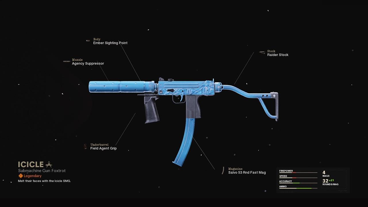 Icicle - COD Warzone and Black Ops Cold War Weapon Blueprint | Call of Duty Icicle - COD Warzone and Black Ops Cold War Weapon Blueprint | Call of Duty