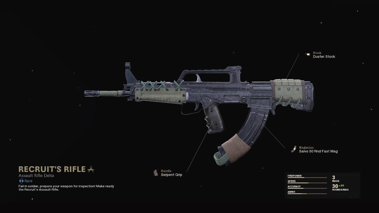Recruit's Rifle Recruit's Rifle
