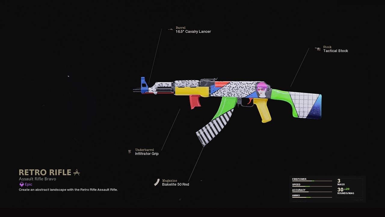 Retro Rifle - COD Warzone and Black Ops Cold War Weapon Blueprint | Call of Duty