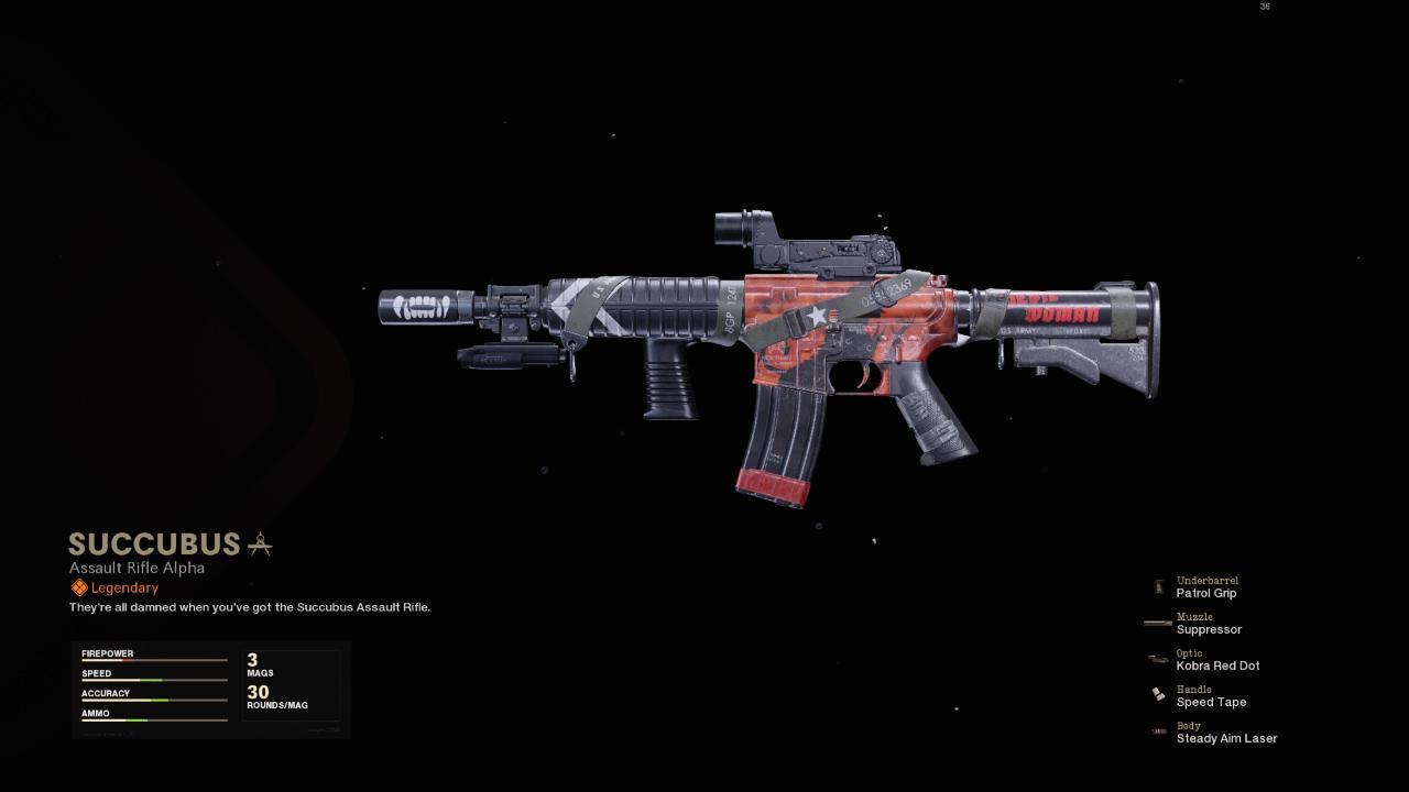 Succubus - COD Warzone and Black Ops Cold War Weapon Blueprint | Call of Duty Succubus - COD Warzone and Black Ops Cold War Weapon Blueprint | Call of Duty
