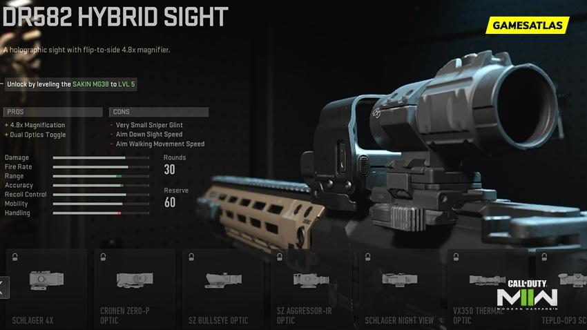 DR582 Hybrid Sight - How To Get Optic in Warzone, MW3 and MW2