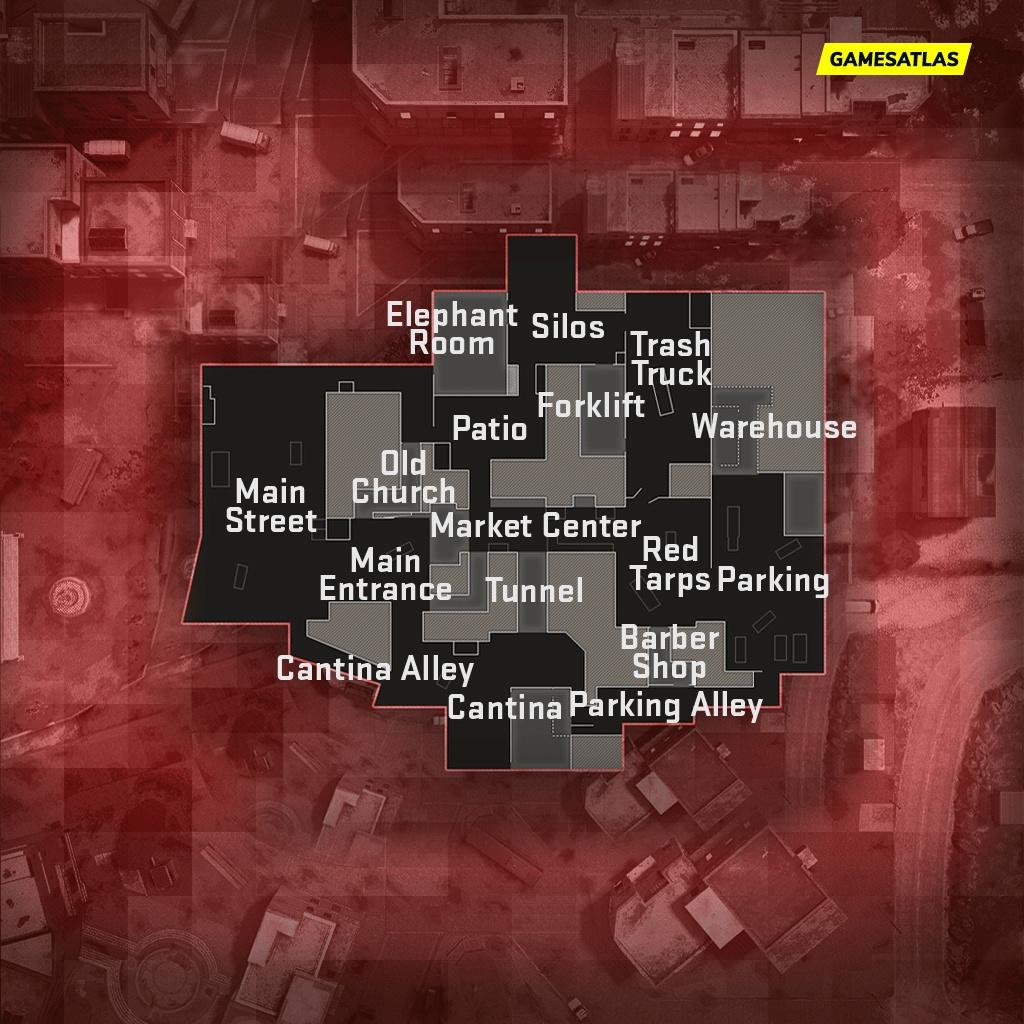 mercado las almas cod modern warfare 2 map layout