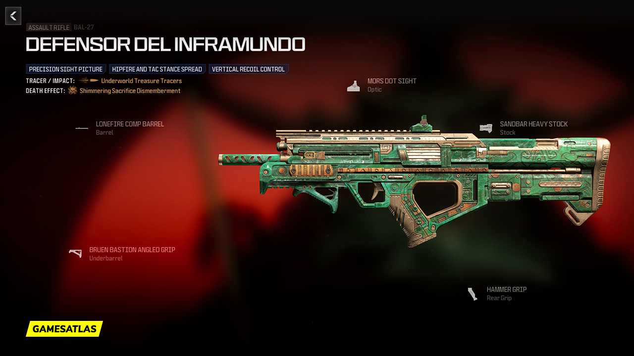 Defensor Del Inframundo - Warzone and Modern Warfare 3 Blueprint Defensor Del Inframundo - Warzone and Modern Warfare 3 Blueprint