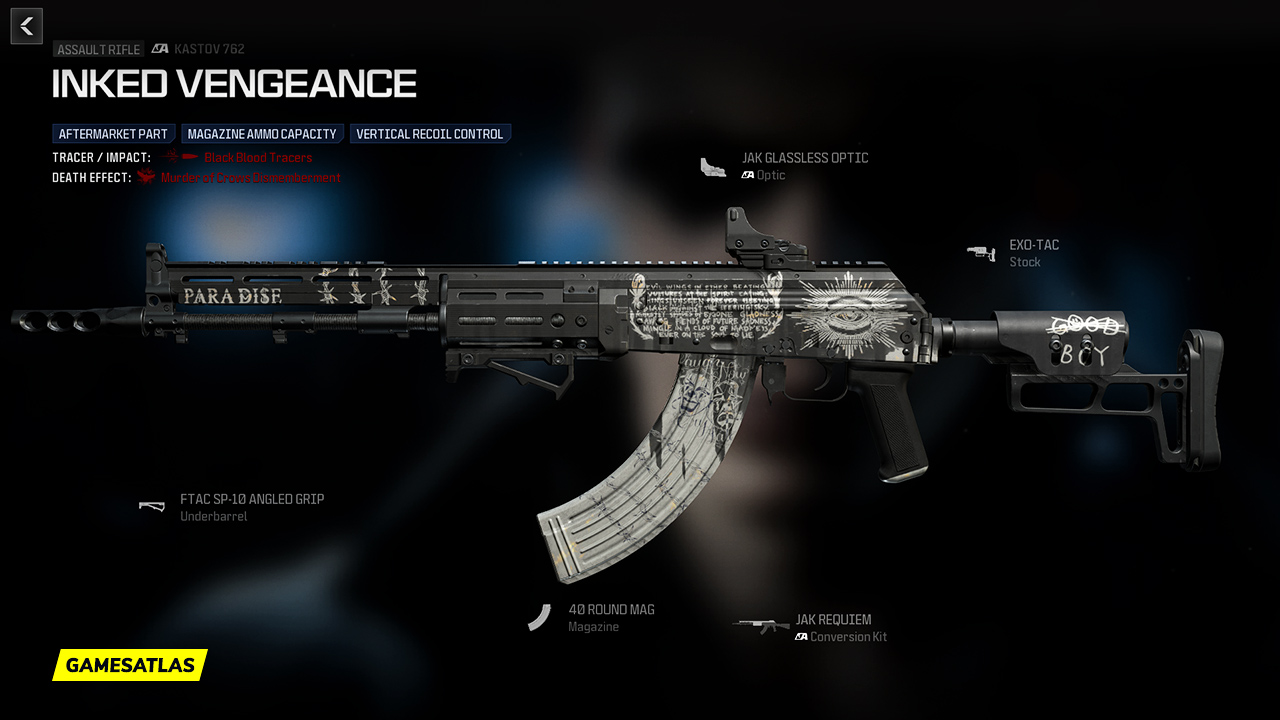 Inked Vengeance - Warzone and Modern Warfare 2 Blueprint Inked Vengeance - Warzone and Modern Warfare 2 Blueprint
