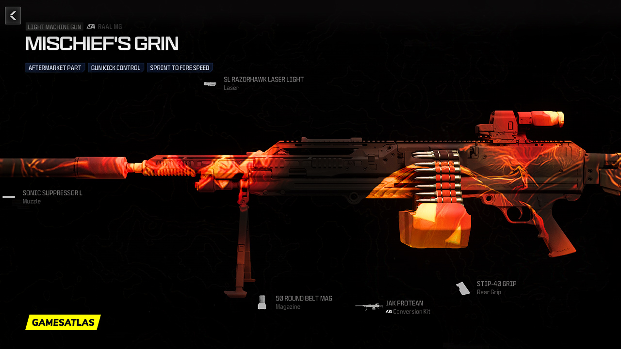 Mischief's Grin - Warzone and Modern Warfare 2 Blueprint Mischief's Grin - Warzone and Modern Warfare 2 Blueprint