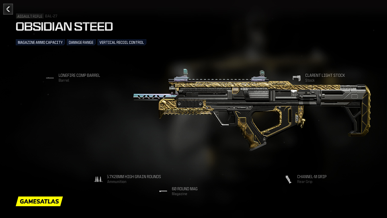Obsidian Steed - Warzone and Modern Warfare 3 Blueprint