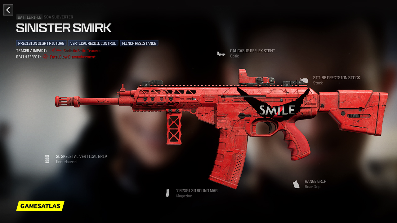 Sinister Smirk - Warzone and Modern Warfare 3 Blueprint