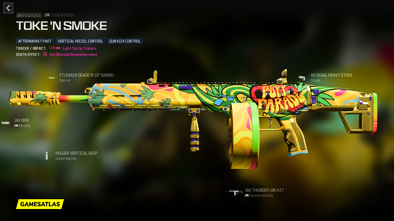 Toke And Smoke - Warzone and Modern Warfare 3 Blueprint