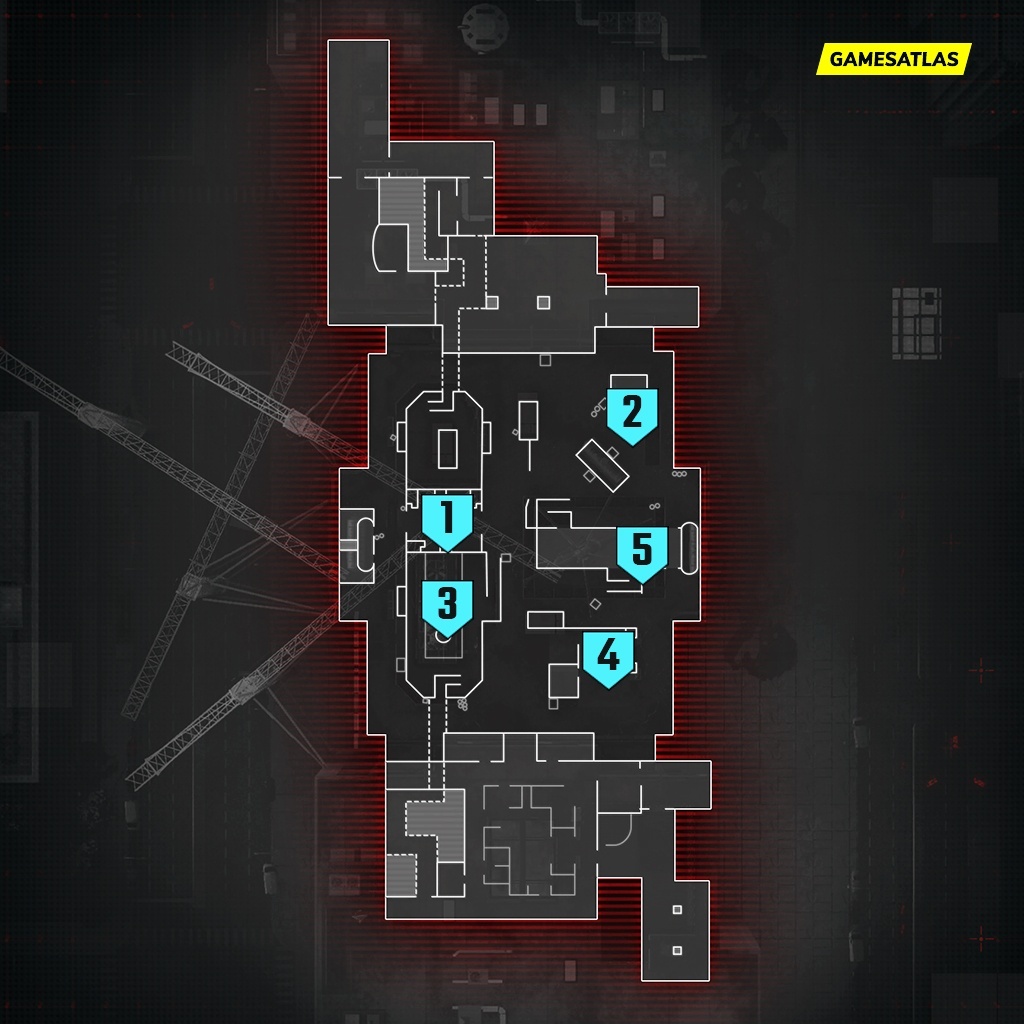 highrise tac map layout mw3 hardpoint rotations