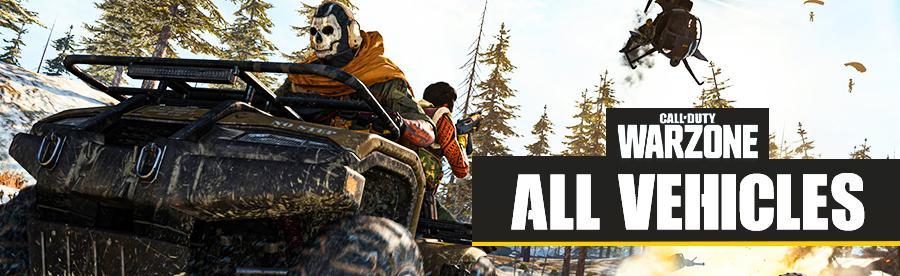 all cod warzone vehicles call of duty battle royale list 2