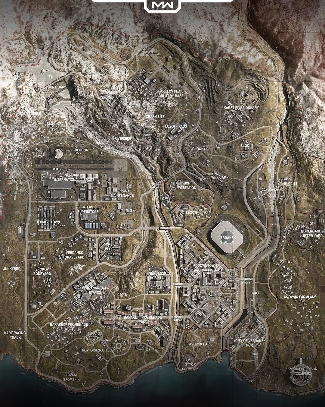 Call Of Duty Warzone Map All Cod Battle Royale Map Locations Guides News