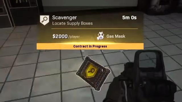 cod warzone battle royale scavenger contract