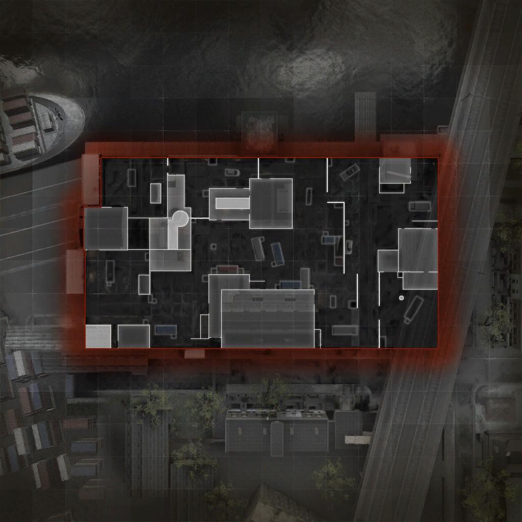 COD ModernWarfare HackneyYard Mini Map Layout