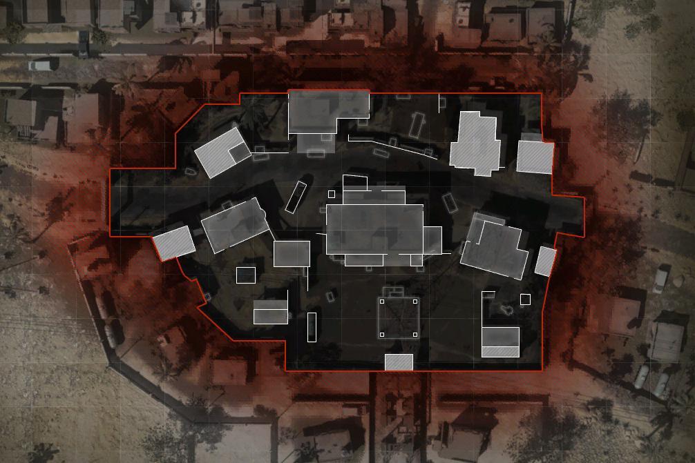 COD ModernWarfare Khandor Hideout Mini Map Layour