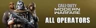 All  operators  call of  duty  modern  warfare  full  list  characters