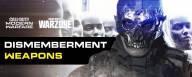 Cod modern warfare warzone dismemberment effect weapons