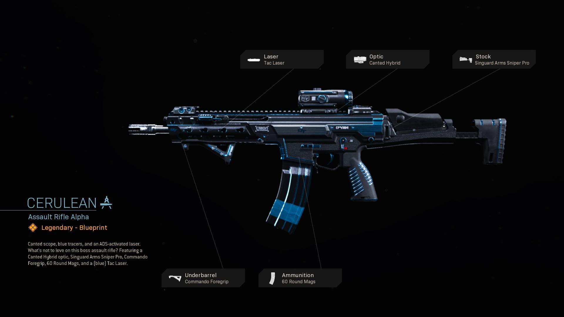 Cerulean - COD Warzone and Modern Warfare Weapon Blueprint | Call of Duty Cerulean - COD Warzone and Modern Warfare Weapon Blueprint | Call of Duty