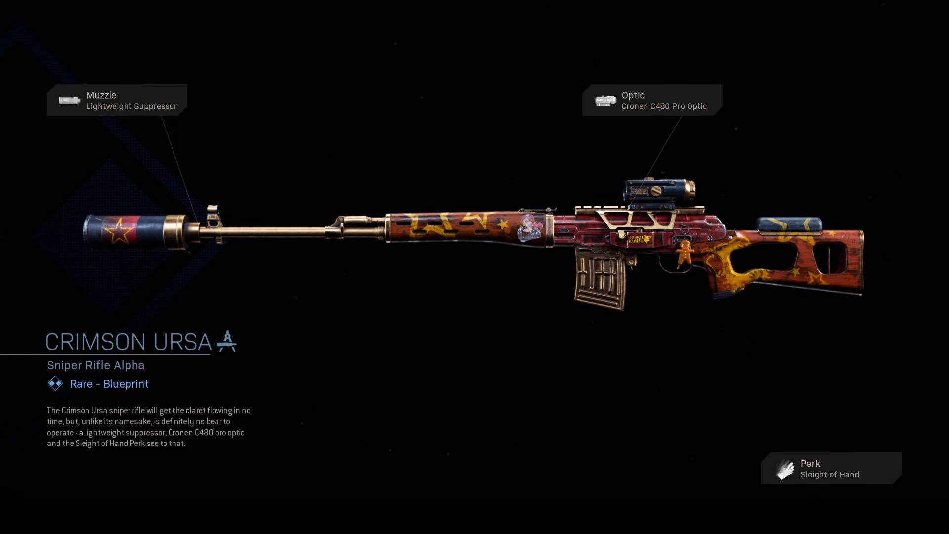Crimson Ursa - COD Warzone and Modern Warfare Weapon Blueprint | Call of Duty