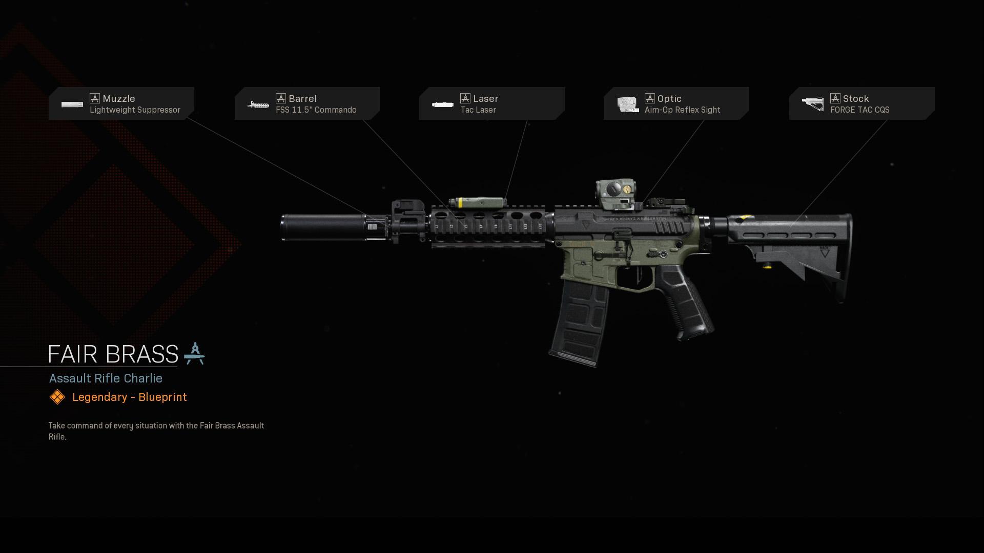 Fair Brass - COD Warzone and Modern Warfare Weapon Blueprint | Call of Duty