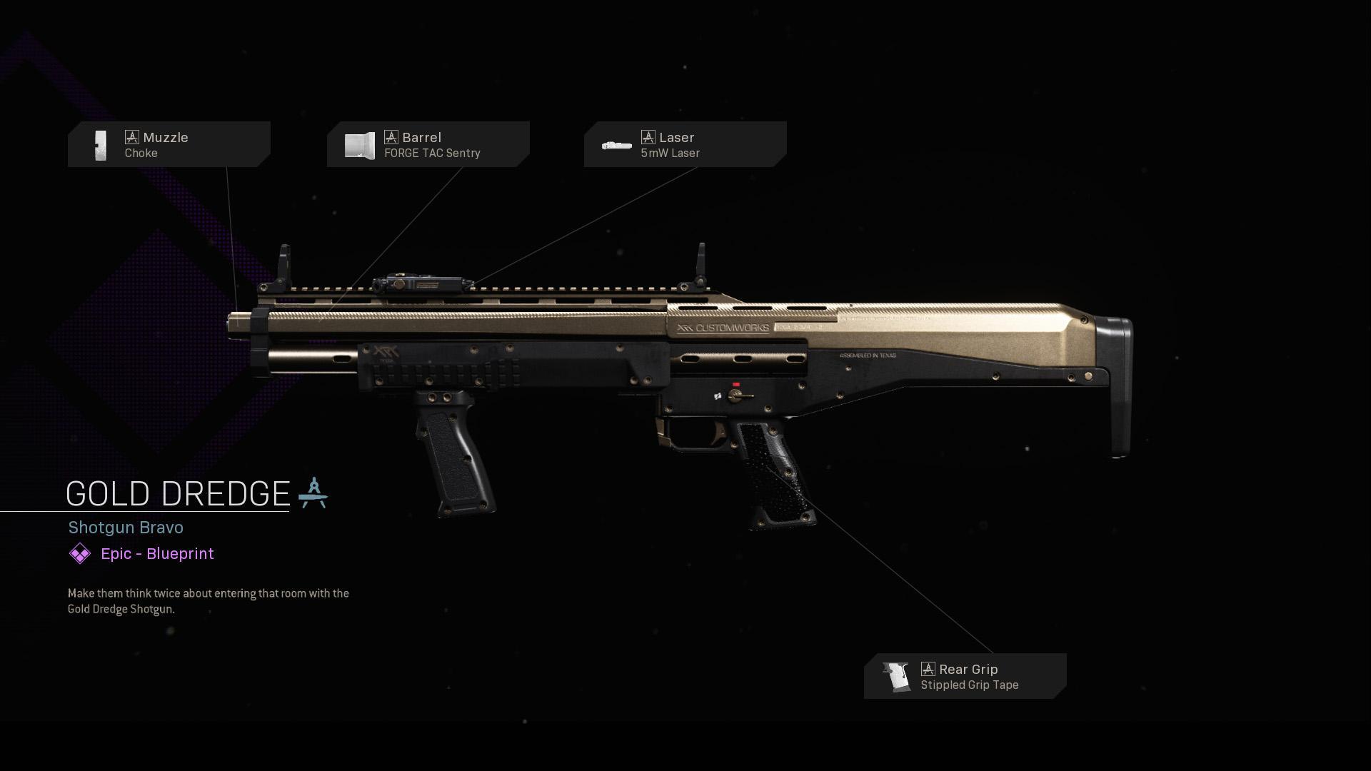 Gold Dredge - COD Warzone and Modern Warfare Weapon Blueprint | Call of Duty Gold Dredge - COD Warzone and Modern Warfare Weapon Blueprint | Call of Duty