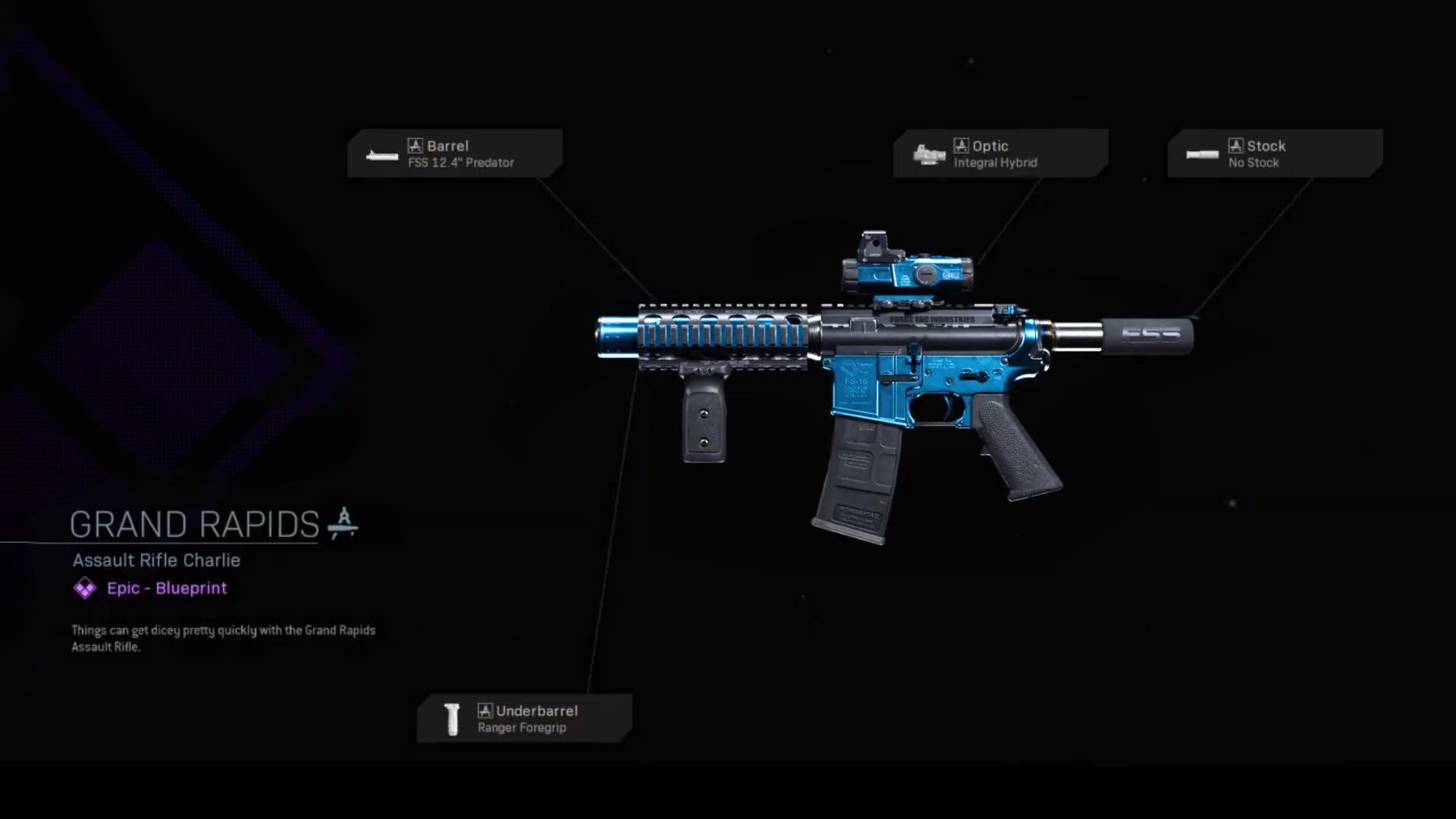 Grand Rapids Blueprint Stats: Grand Rapids - M4A1 - Blueprint Attachments.....