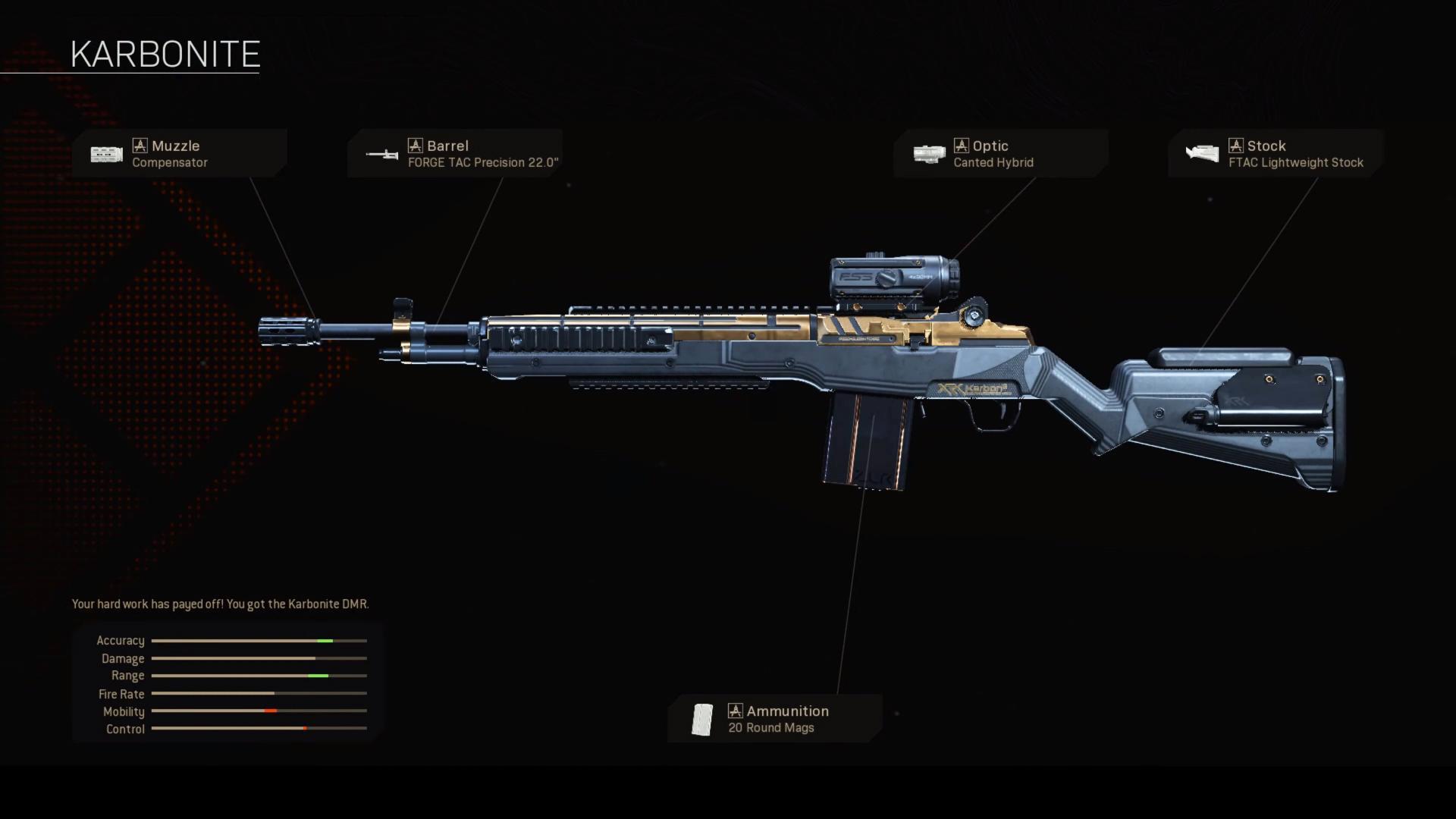 It is a. The Karbonite is a Weapon Blueprint available in Call of Duty: Mod...