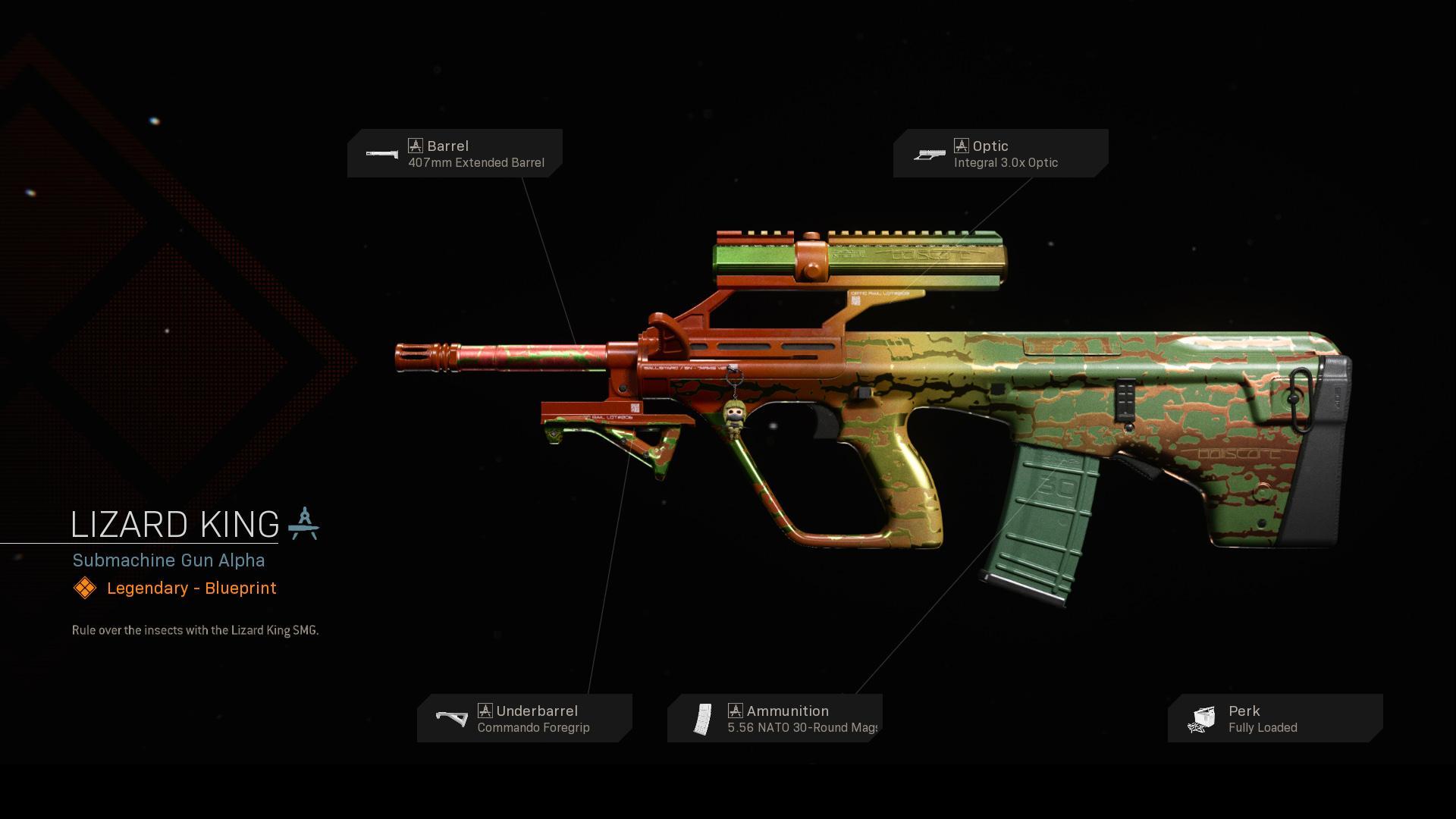 Lizard King - COD Warzone and Modern Warfare Weapon Blueprint | Call of Duty Lizard King - COD Warzone and Modern Warfare Weapon Blueprint | Call of Duty