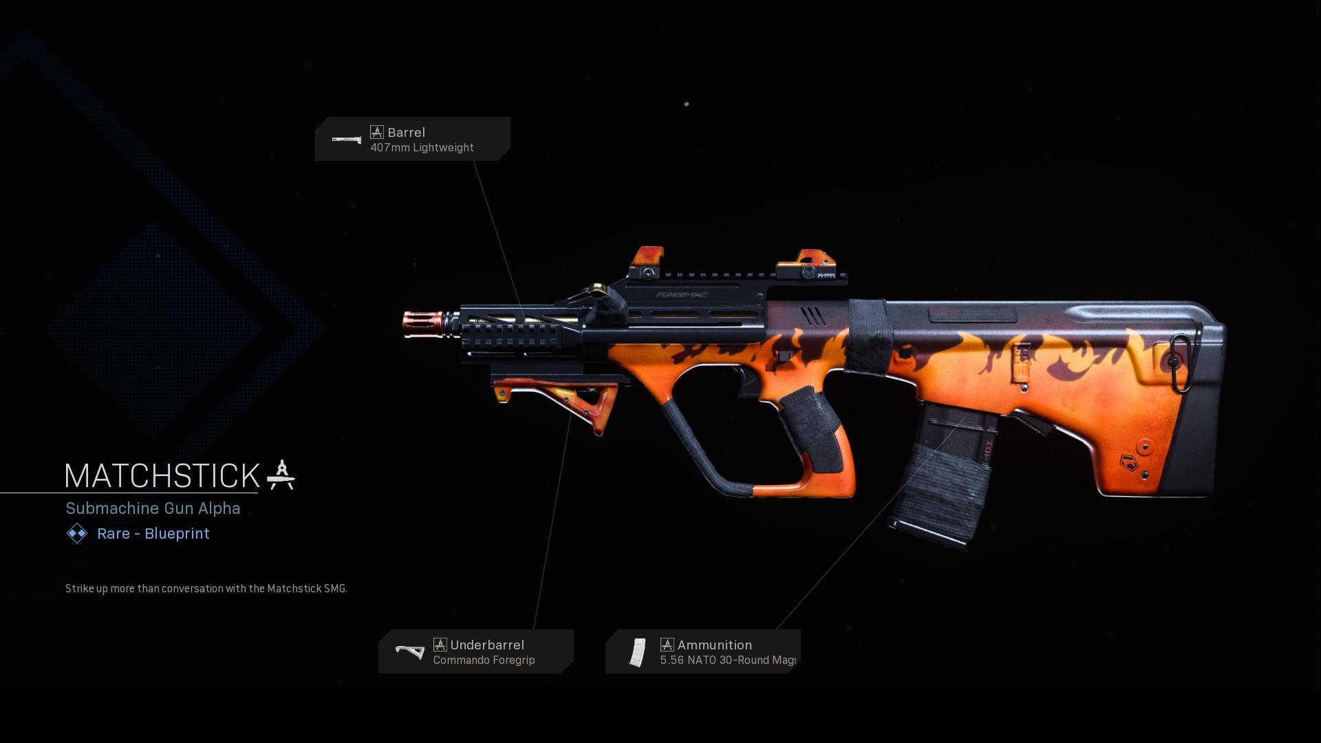 Matchstick - COD Warzone and Modern Warfare Weapon Blueprint | Call of Duty