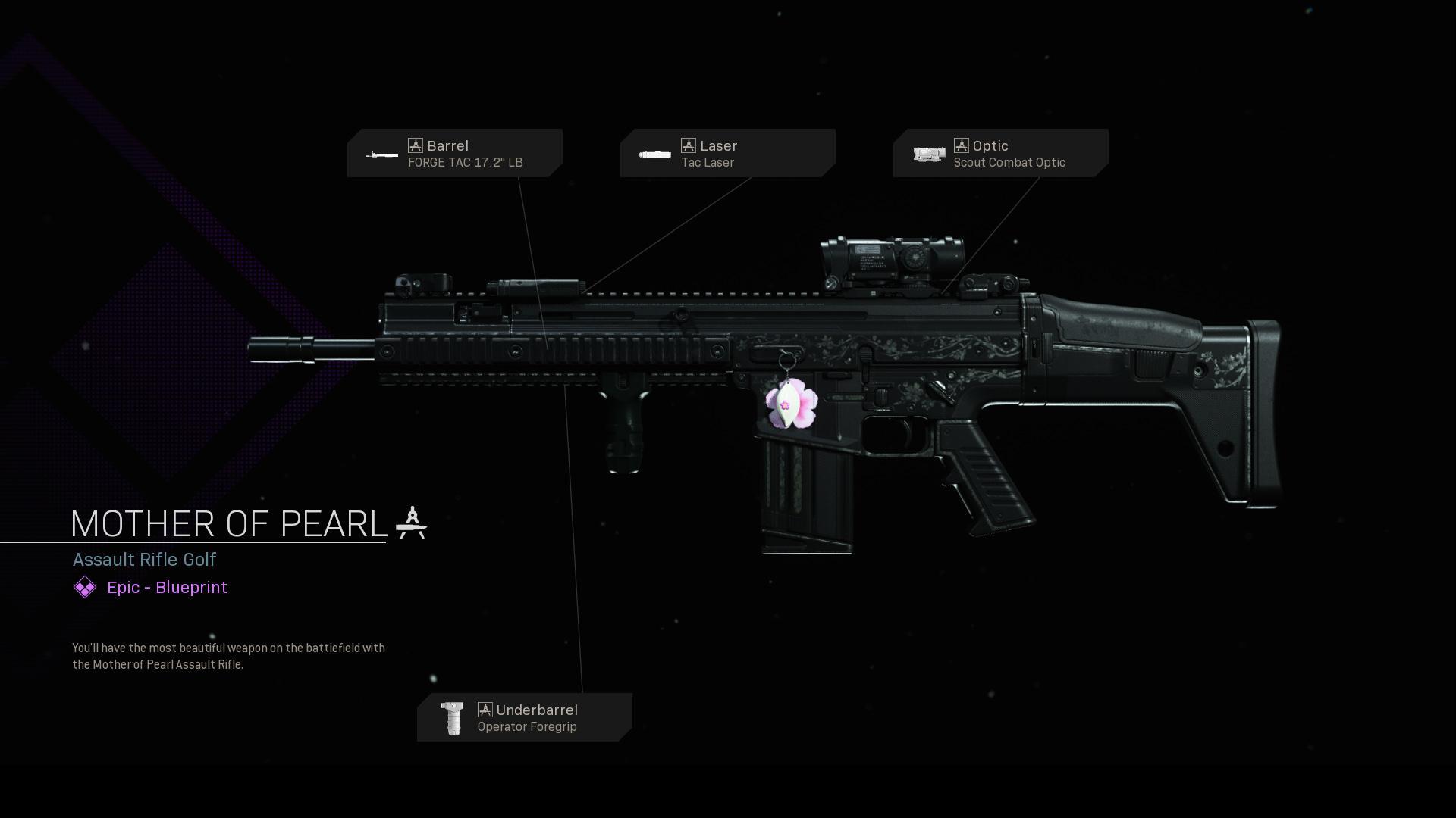 Mother Of Pearl Cod Warzone And Modern Warfare Weapon Blueprint Call Of Duty