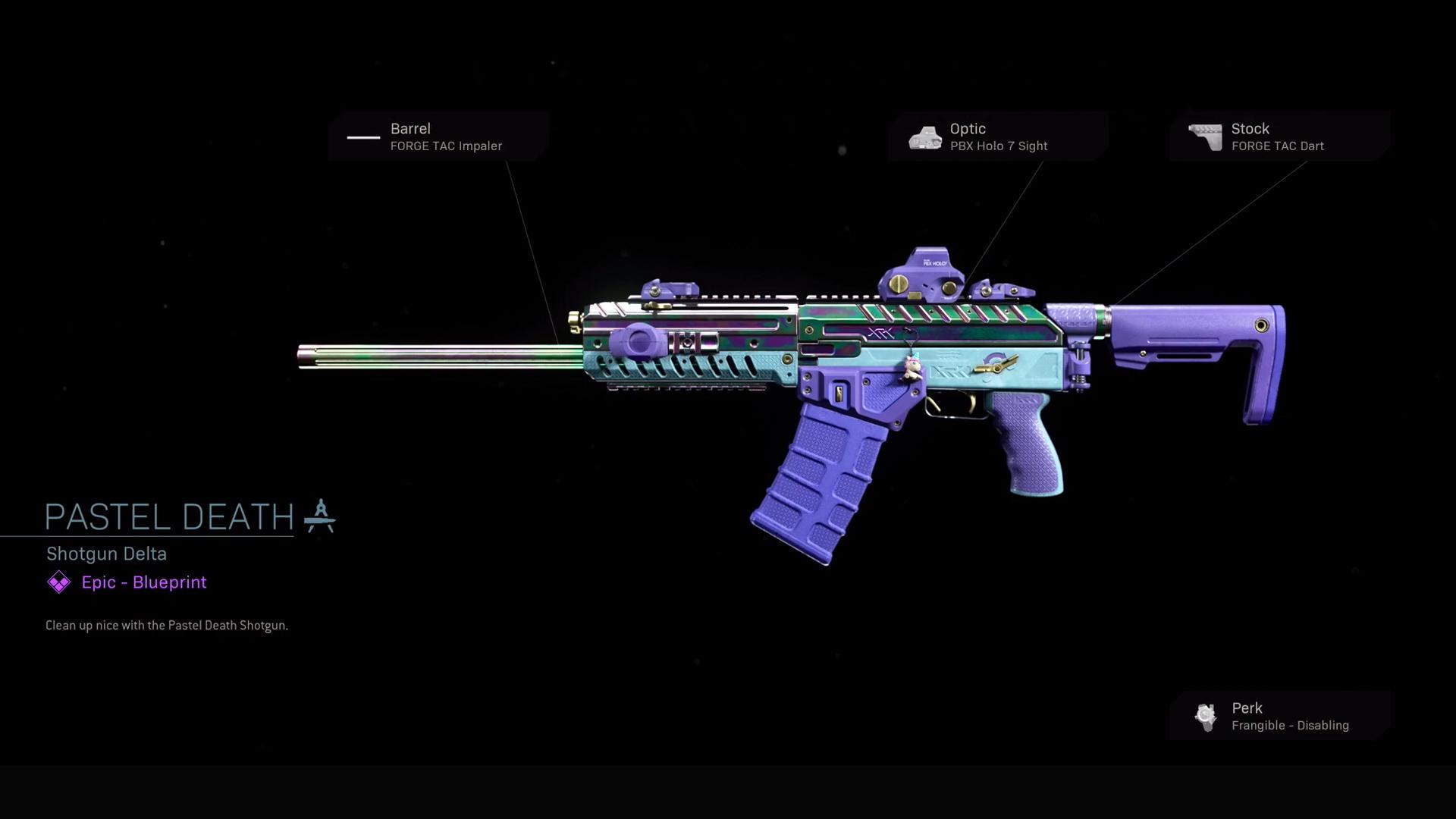 Pastel Death Cod Warzone Weapons Epic Blueprint Call Of Duty Modern Warfare
