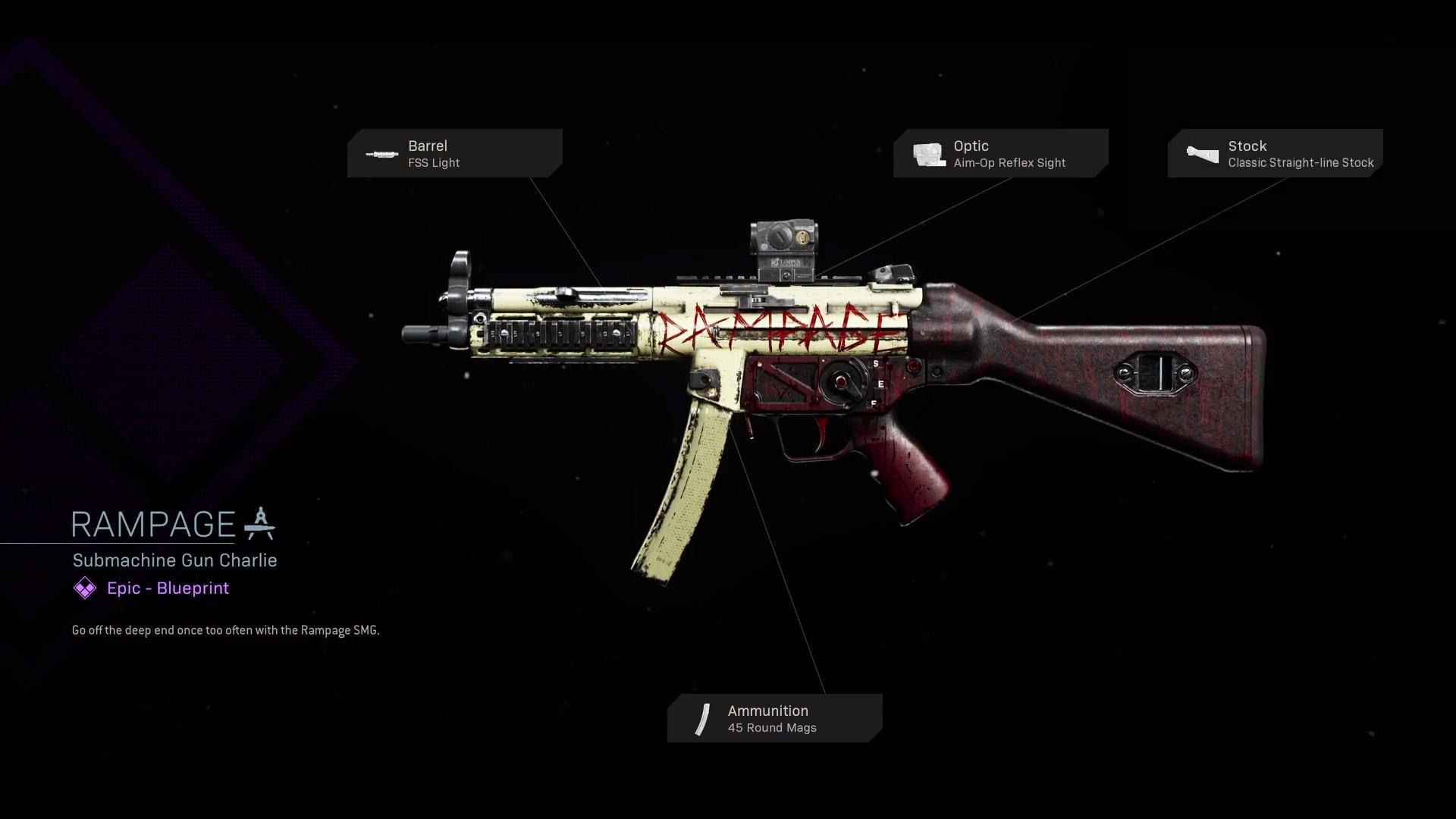 Rampage Cod Warzone Weapons Epic Blueprint Call Of Duty Modern Warfare