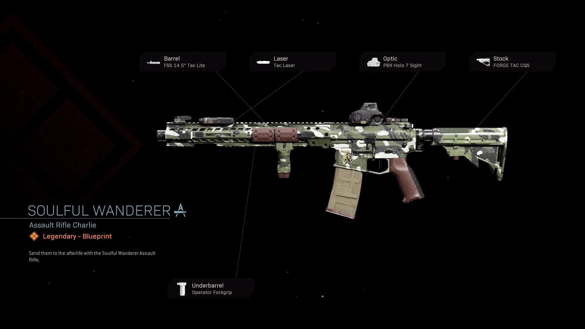 The Soulful Wanderer is a Weapon Blueprint available in Call of Duty: Moder...