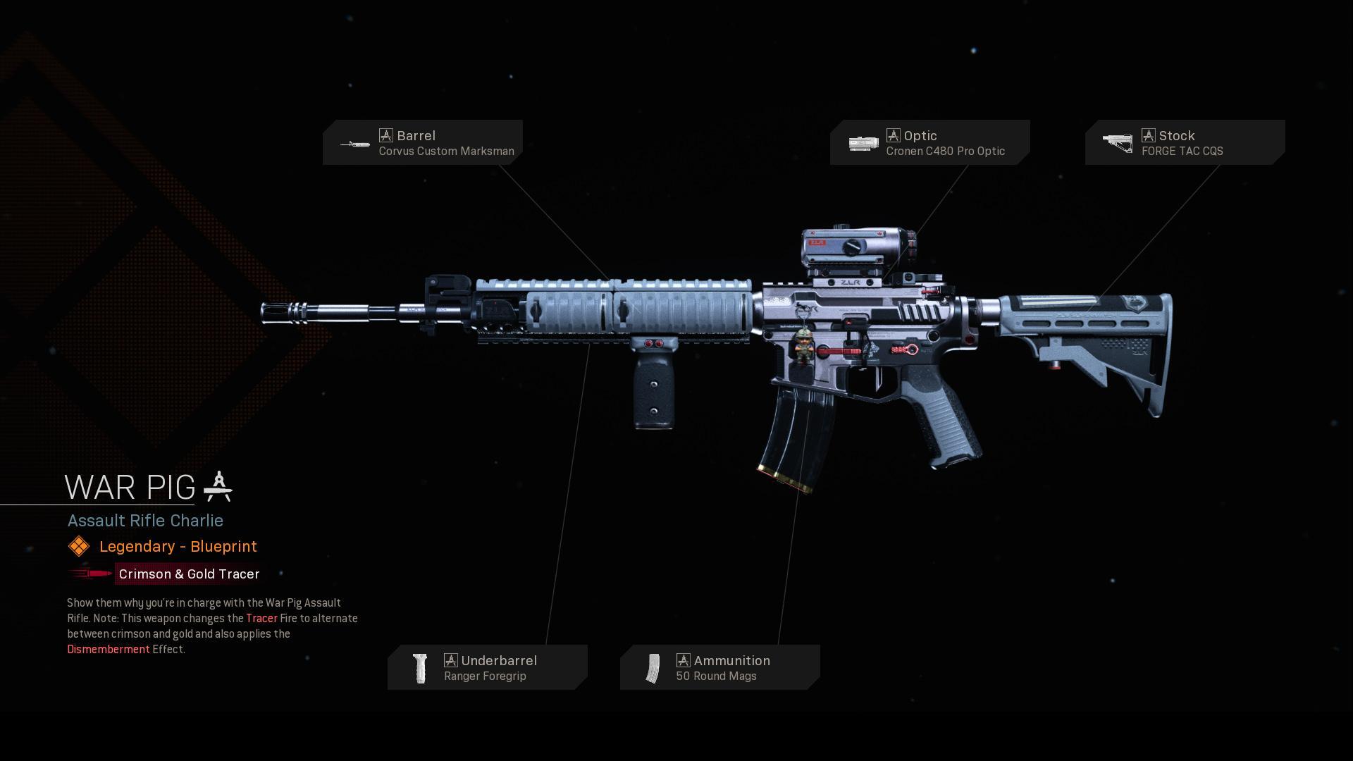 The War Pig is a Weapon Blueprint available in Call of Duty: Modern Warfare...