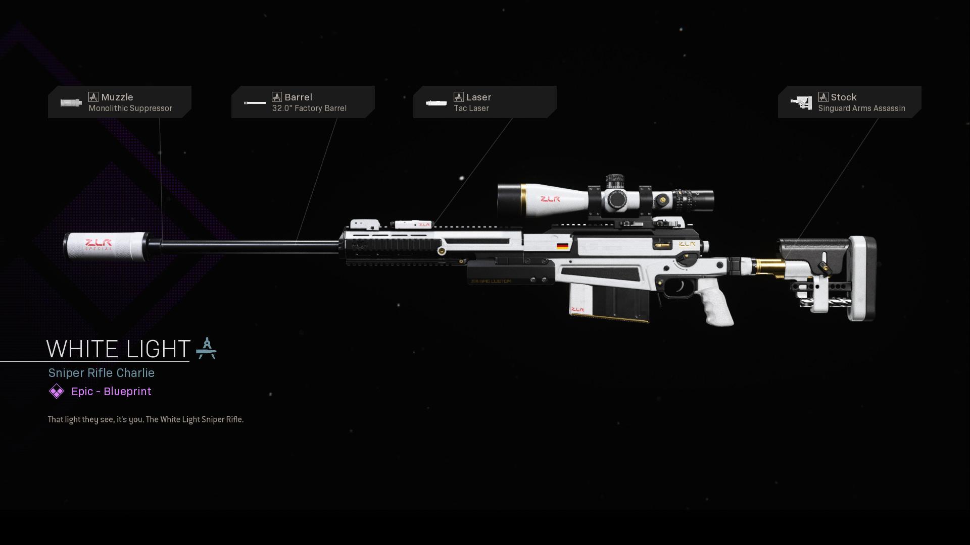 White Light Cod Warzone Modern Warfare Weapon Blueprint Call Of Duty