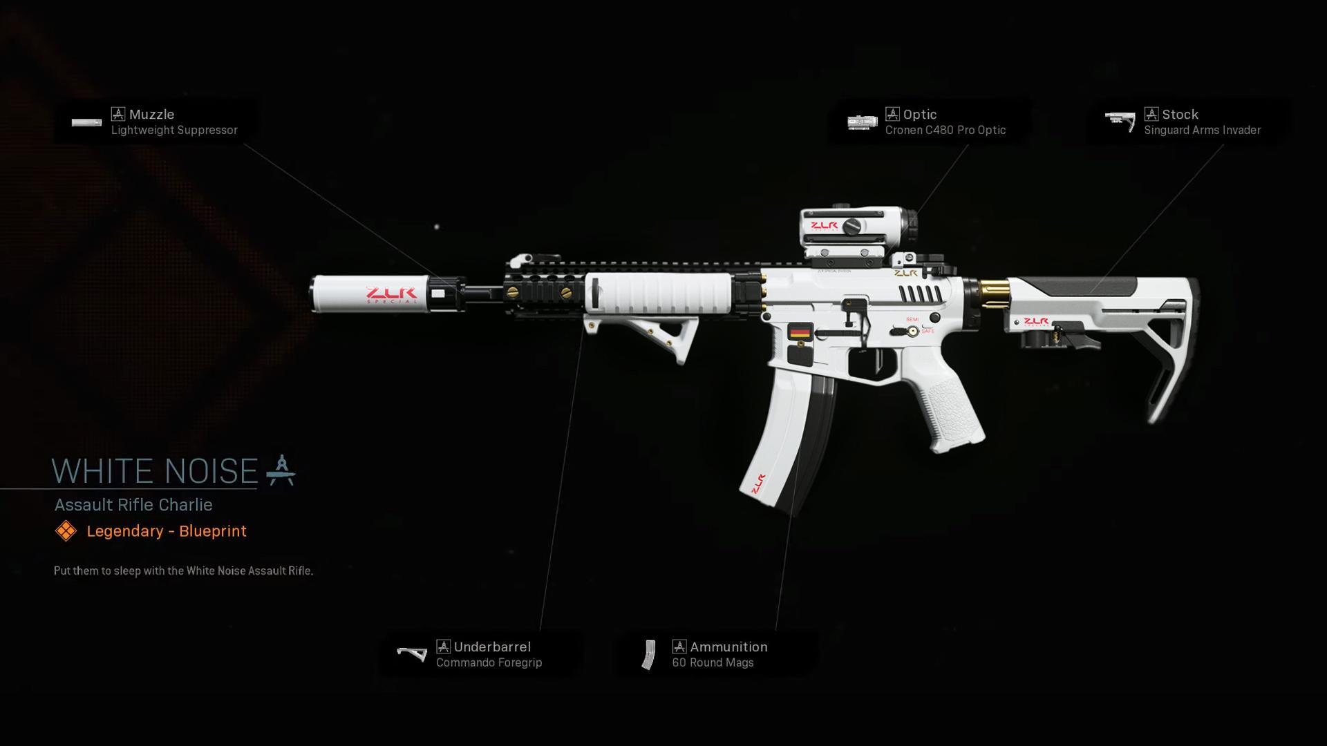 The White Noise is a Weapon Blueprint available in Call of Duty: Modern War...