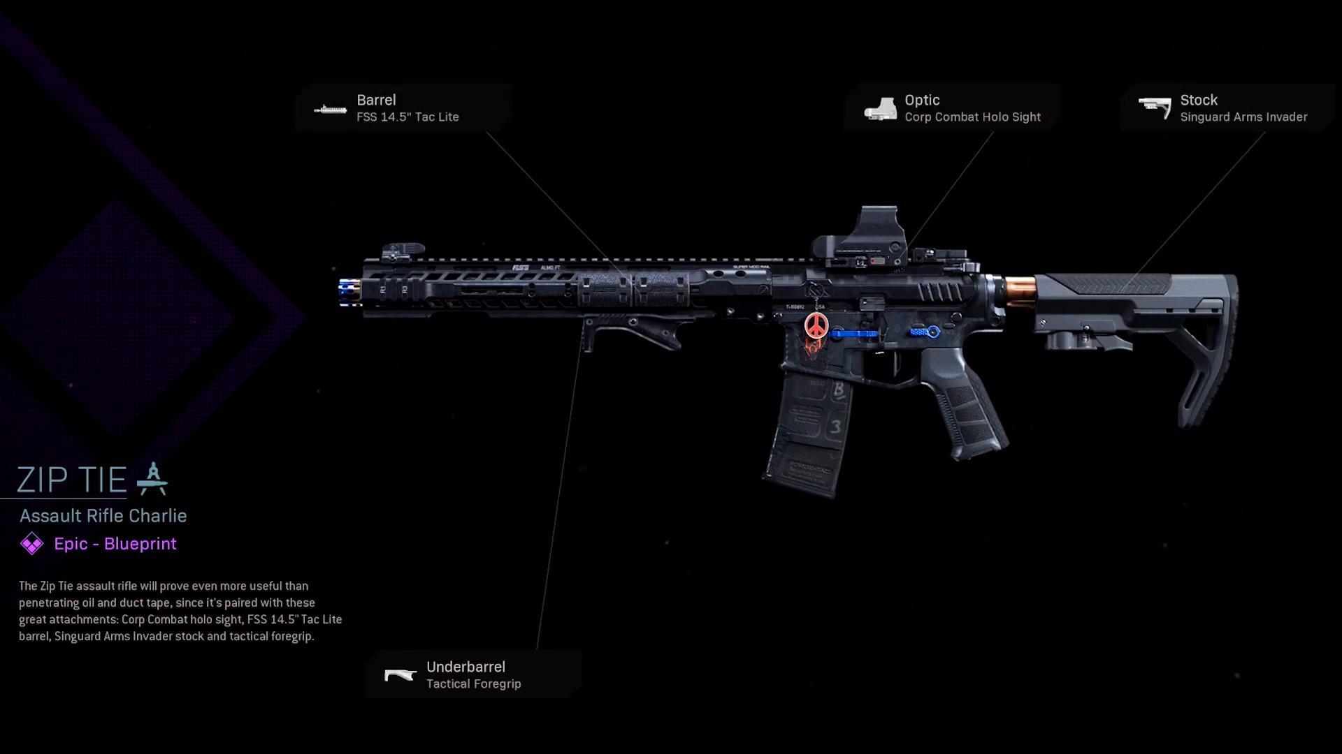 It is a Epic blueprint variant of the base weapon M4A1