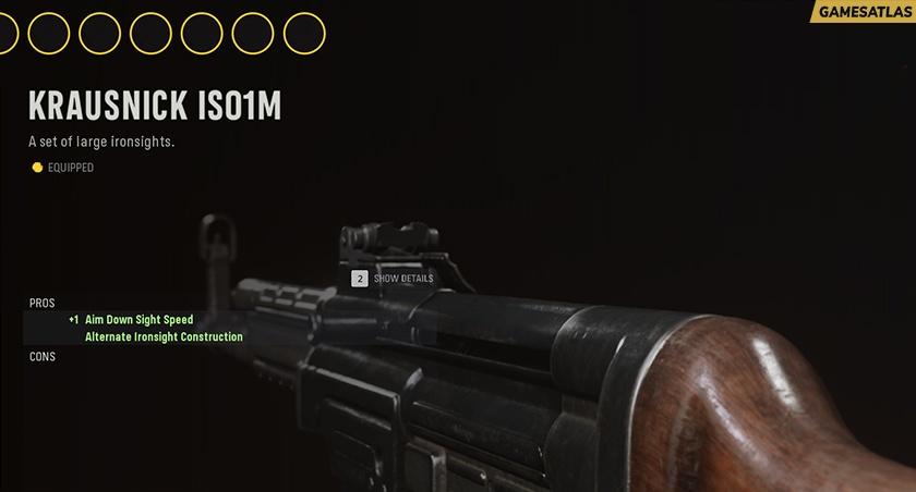 Krausnick IS01M - Optic Attachments in COD Vanguard