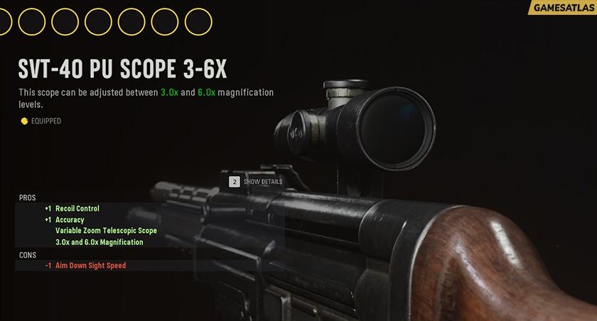 SVT-40 PU Scope 3-6x SVT-40 PU Scope 3-6x