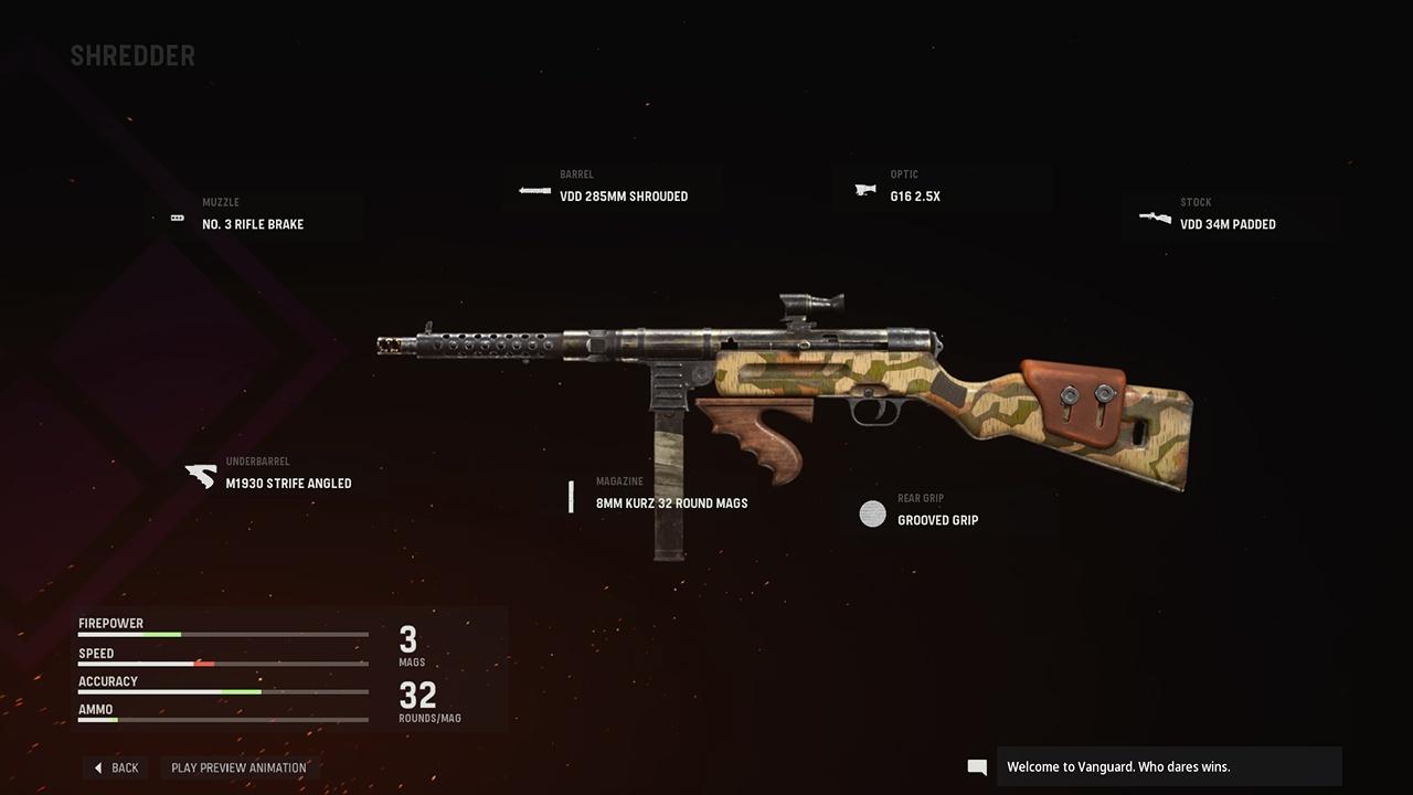 Shredder - COD Warzone and Vanguard Weapon Blueprint | Call of Duty