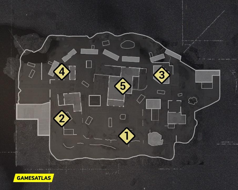 Desert Siege COD Vanguard Hardpoint Rotations Map