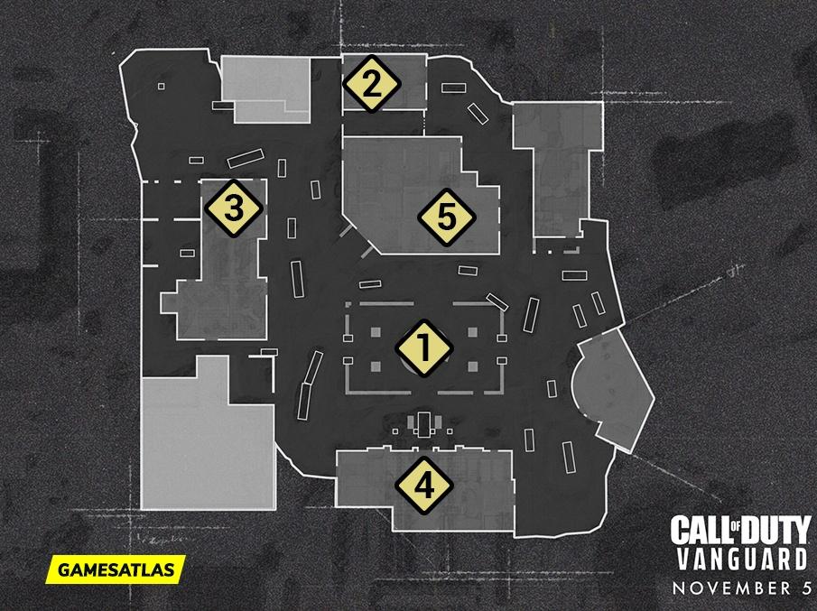 Red Star COD Vanguard Hardpoint Rotations Map