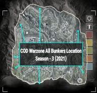 All 13 COD Warzone Bunker Locations (Season 3) - 2021 Map Images