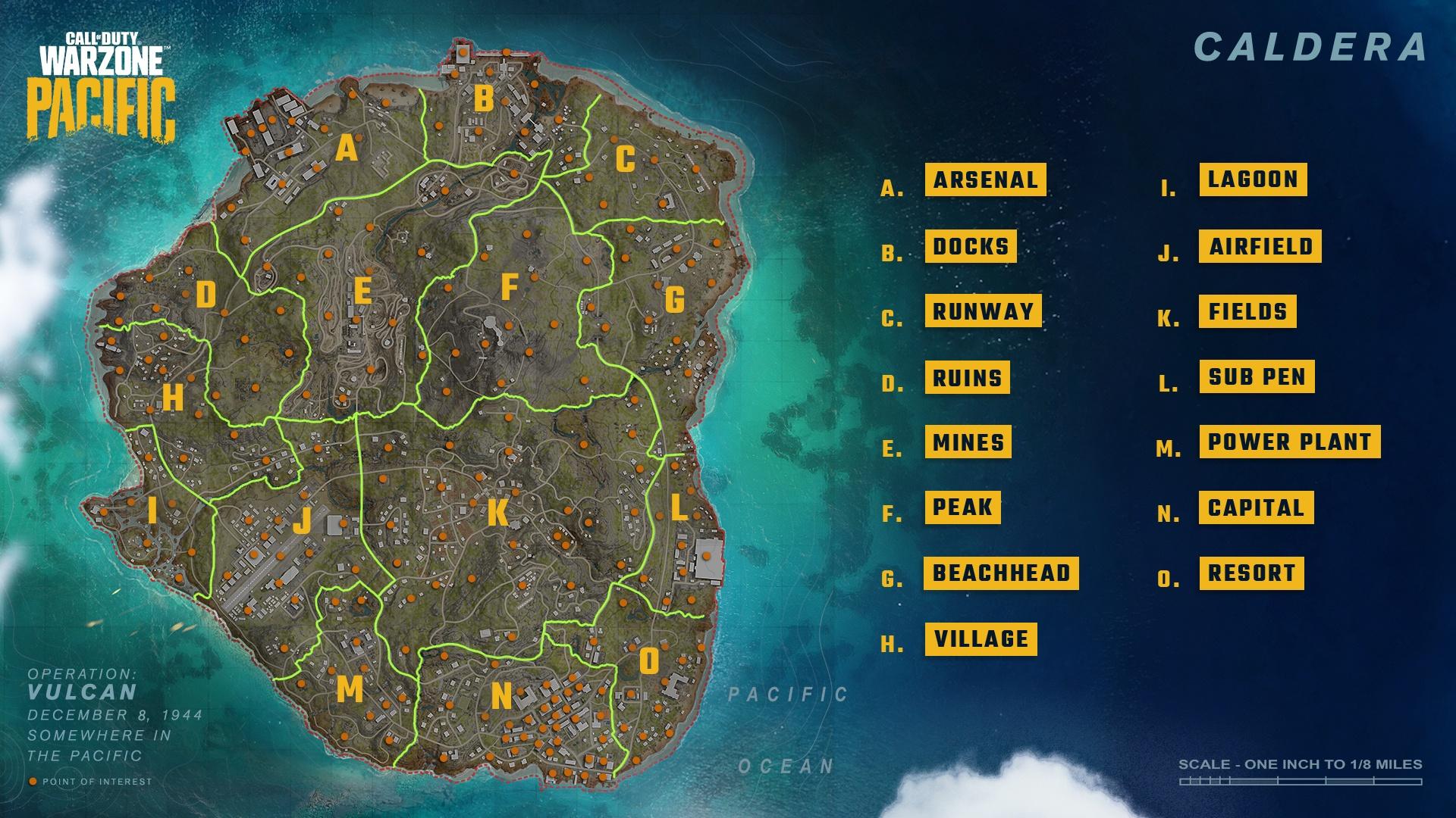 cod warzone caldera map