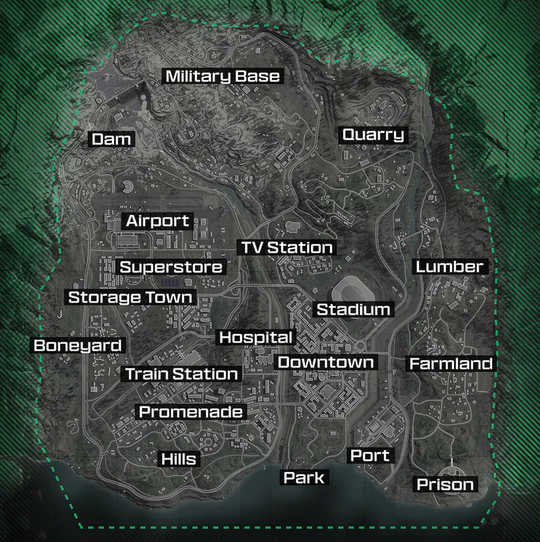 cod warzone verdansk 2025 map layout
