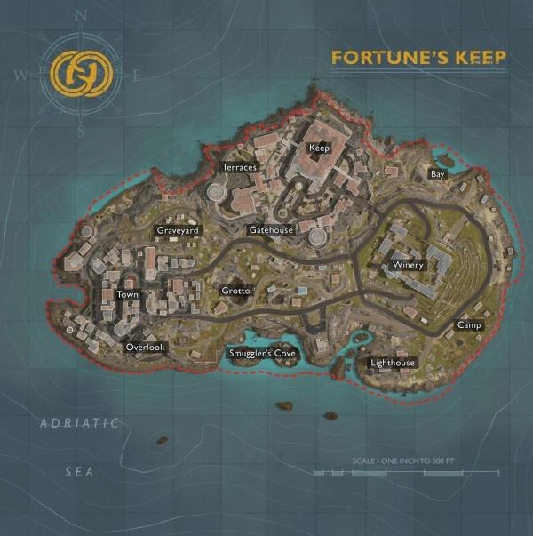 Cod warzone fortunes keep map