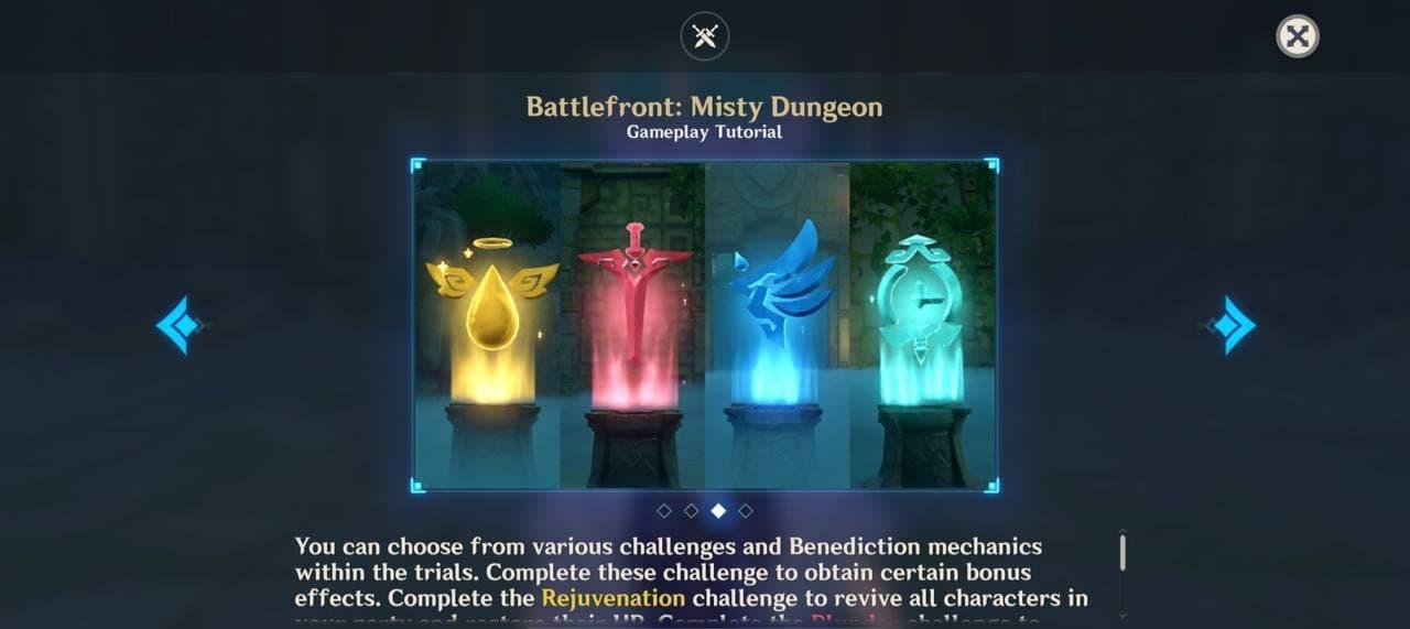 misty dungeon challenges copy