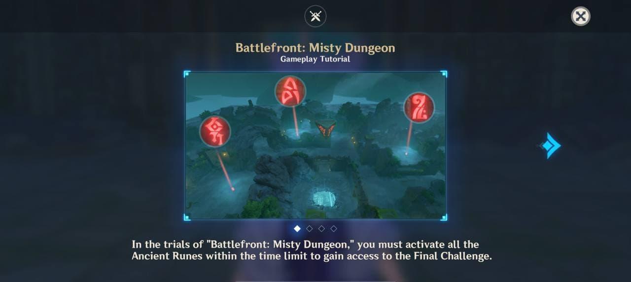 misty dungeon runes