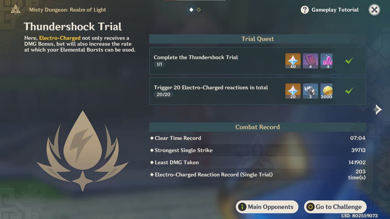 misty dungeon trial quests
